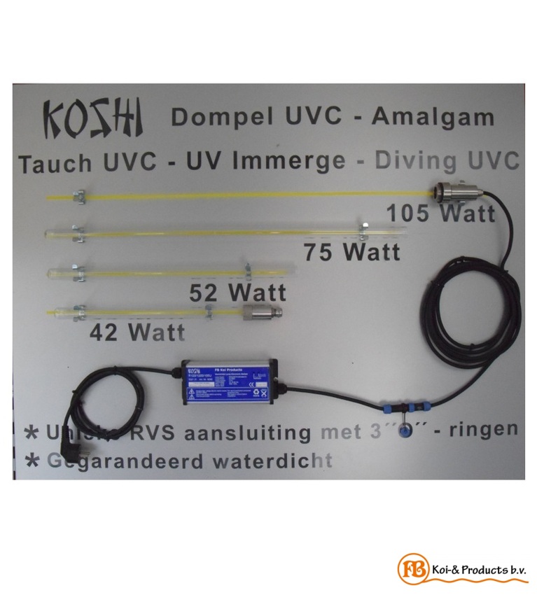 Koshi RVS Dompel Amalgaam UVC 42W